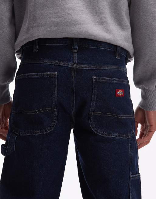 Dickies 993 regular tapered carpenter jeans in dark indigo, 4 of 5
