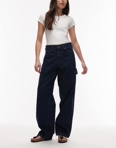 Dickies - 997 - Mørke indigoblå tømrer-jeans med lige ben - view 1