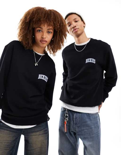 Dickies – Aitken – Svart sweatshirt med liten logga