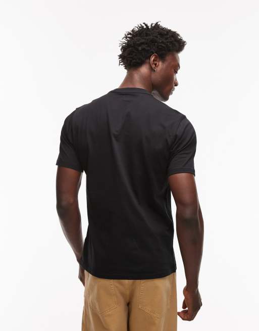 Dickies - Aitken - T-shirt avec logo sur le côté gauche - Noir et rouge, 2 de 4