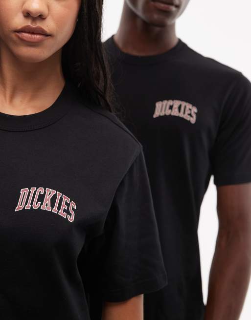 Dickies - Aitken - T-shirt avec logo sur le côté gauche - Noir et rouge, 4 de 4