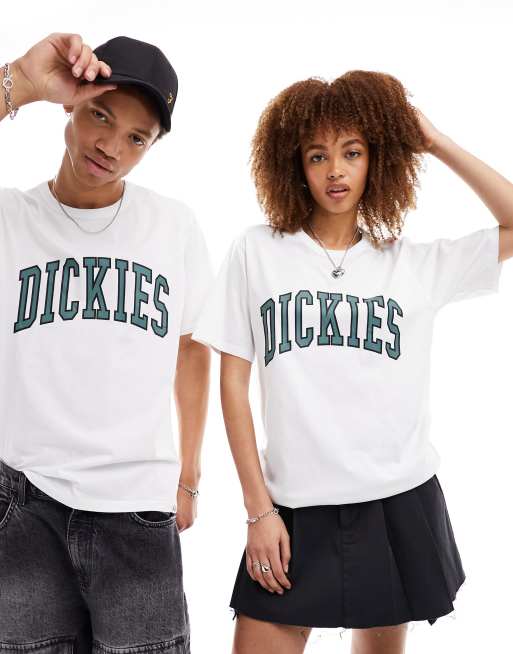 Dickies – Aitken – T-Shirt in Weiß mit großem Logo