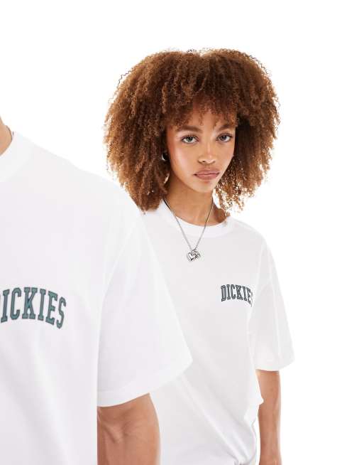 Dickies – Aitken – T-Shirt in Weiß mit kleinem Logo