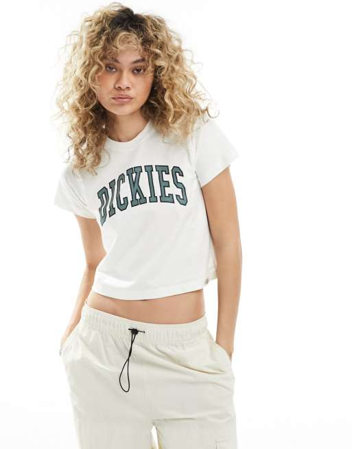 Dickies – Aitken – T-shirt o krótkim fasonie w kolorze złamanej bieli