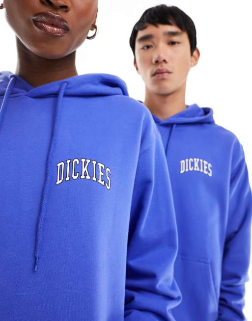 Dickies - Aitkin - Hoodie met logo op de linkerborst in koningsblauw, 2 van 4