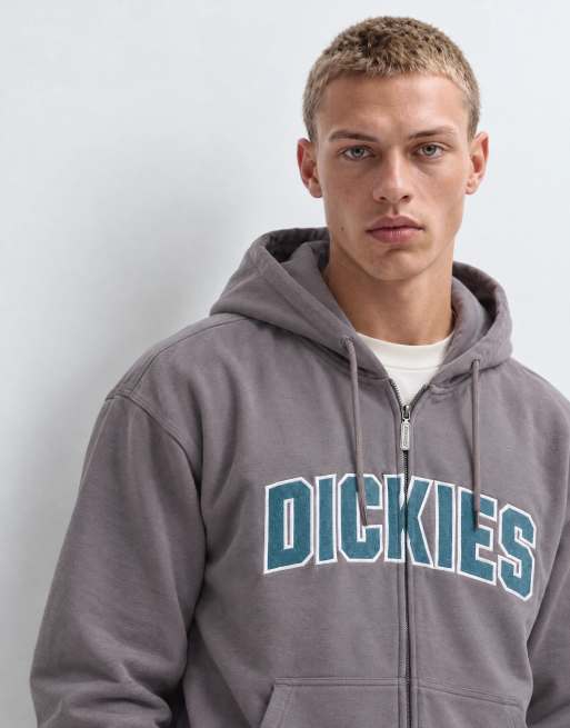 Dickies Aitkin hoodie met rits in paars, 6 van 9