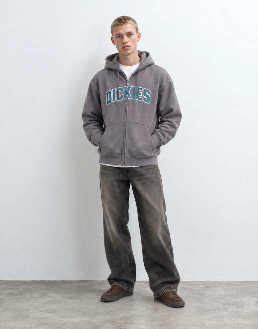 Dickies Aitkin hoodie met rits in paars, 9 van 9