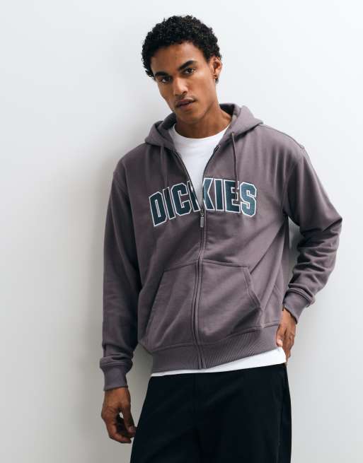 Dickies Aitkin huvtröja med dragkedja i lila, 5 av 5
