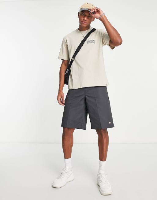 Dickies - Aitkin - T-shirt beige con logo sul petto a sinistra, 4 di 4