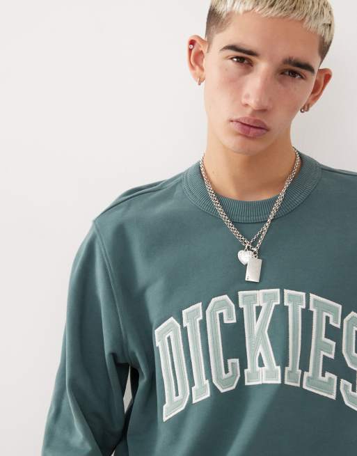 Dickies Aitkin varsity sweatshirt in forest green | ASOS