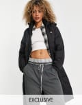 [Dickies] Dickies Alatna long puffer jacket in black XL Black