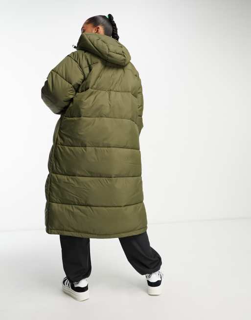 The North Face Acamarachi oversized long puffer coat in brown Exclusive at  ASOS