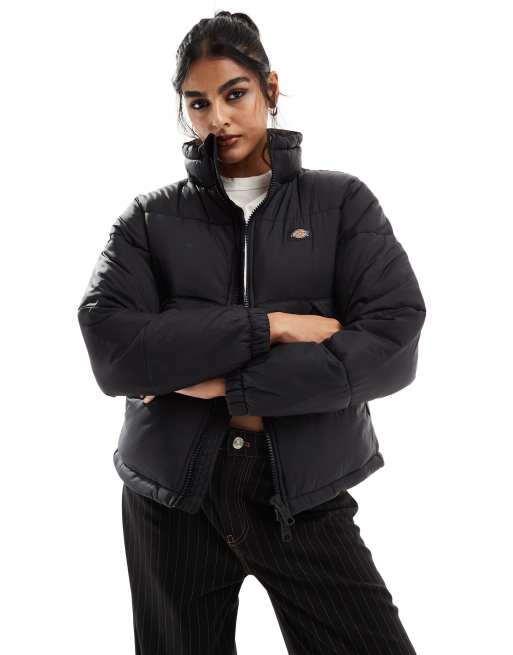 Dickies Alatna Puffer Jacket in black | ASOS