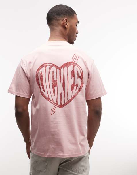 Dickies Amberley back print t-shirt in pink - exclusive to ASOS - view 1
