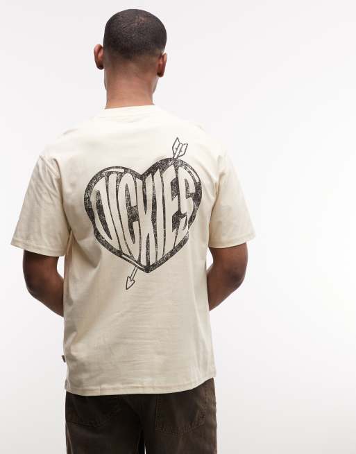 Dickies – Amberley – Jasnobrązowy T-shirt z nadrukiem na plecach – tylko w ASOS, 2 z 5