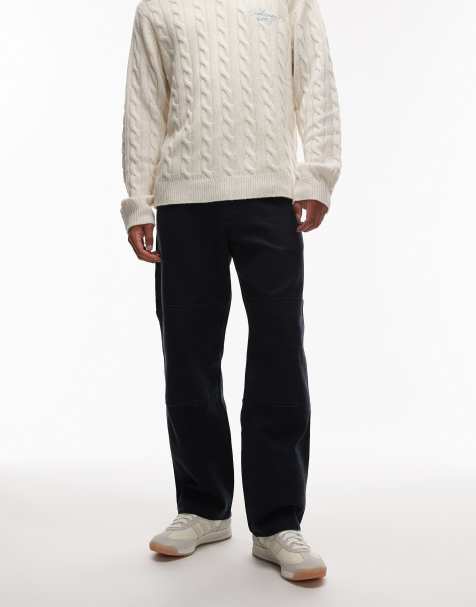 Dickies – APAC – Canvas-Hose in Marineblau mit zweilagiger Kniepartie - view 1