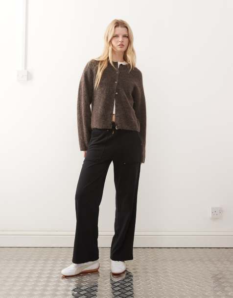 Dickies – APAC – Czarne spodnie dresowe z szerokimi nogawkami z materiału french terry - view 1