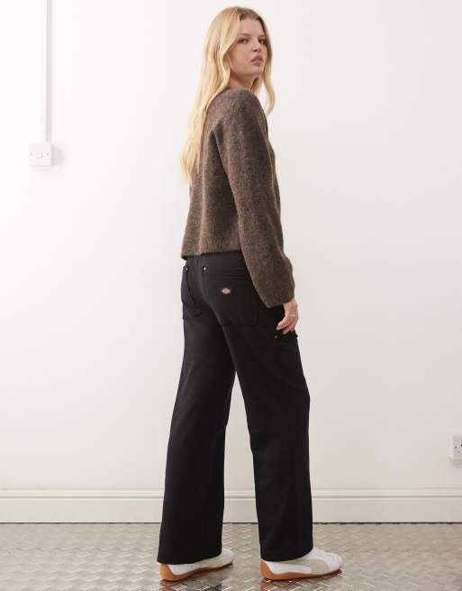 Dickies – APAC – Jogginghose aus French Terry in Schwarz mit weitem Bein, 4 von 5