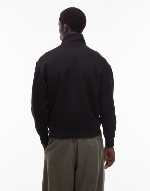 Dickies - APAC - Maglione nero con abbottonatura parziale, 3 di 5