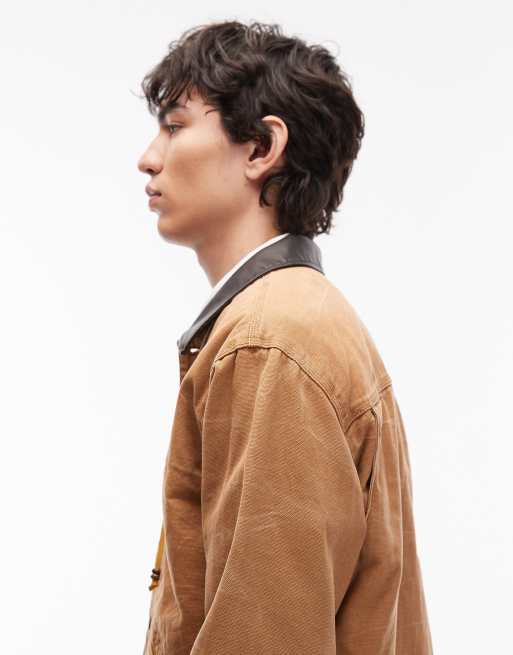 Dickies APAC padded canvas jacket in brown tan ASOS