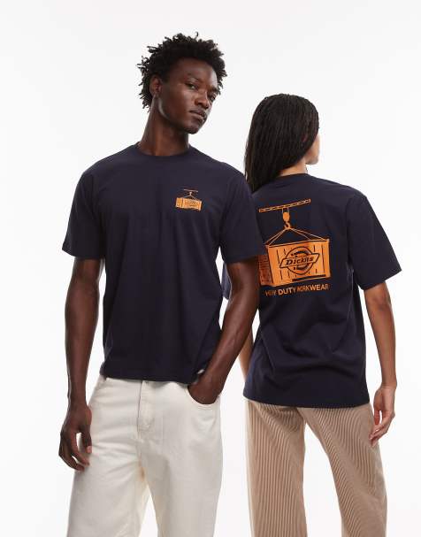 Dickies - Apison - T-shirt color blu navy scuro con stampa grafica sul retro - view 1