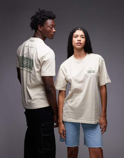 Dickies - Apison - T-shirt color cuoio chiaro con stampa grafica sul retro - view 1