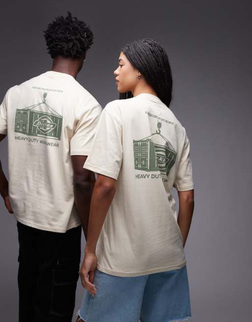 Dickies - Apison - T-shirt met grafische print op de achterkant in lichtbruin, 4 van 4