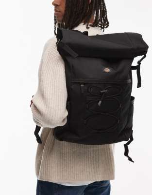 Dickies - Ashville - Praktischer Rolltop-Rucksack in Schwarz