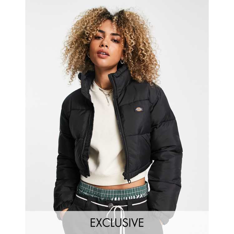 puffer jacket in black 