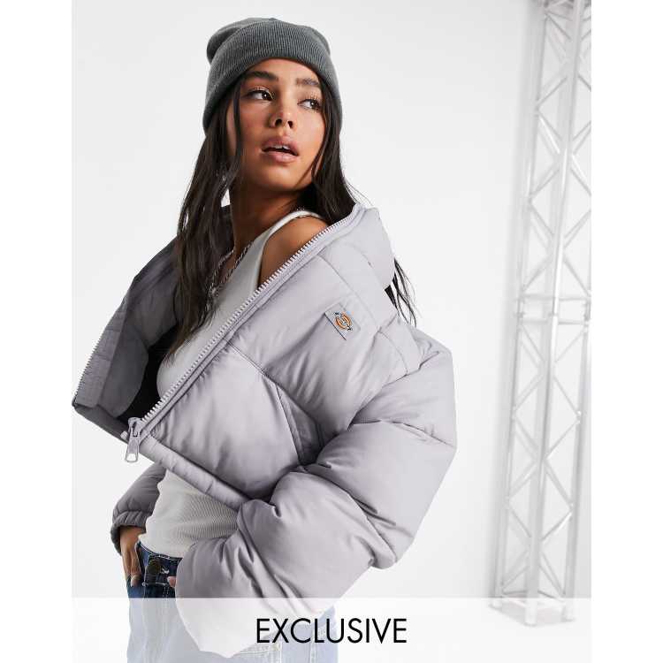 Dickies Atlanta cropped puffer jacket in lilac Exclusive at ASOS