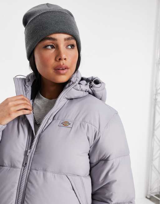 Dickies Atlanta long puffer jacket in lilac Exclusive at ASOS ASOS