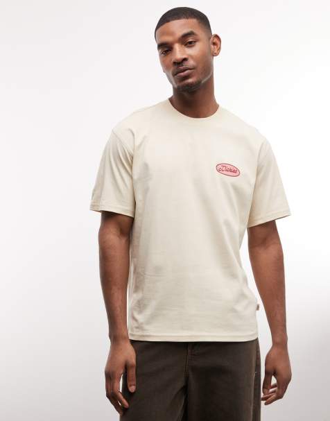 Dickies - Austintown - Gyldenbrun T-shirt med rygprint - Kun hos ASOS - view 1