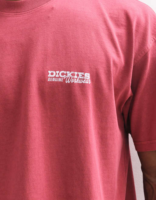 Dickies Avondale short sleeve t-shirt in burgundy, 3 of 5