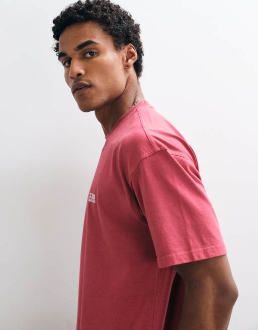 Dickies Avondale short sleeve t-shirt in burgundy, 4 of 5