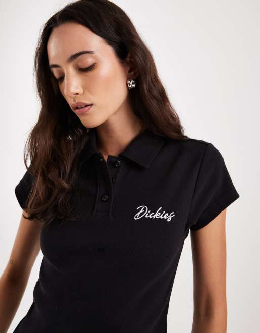 Dickies baby polo shirt in black, 3 of 4