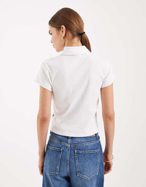 Dickies baby polo shirt in white, 4 of 4