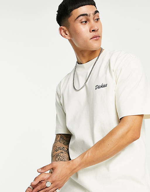 Dickies back print t-shirt in off white