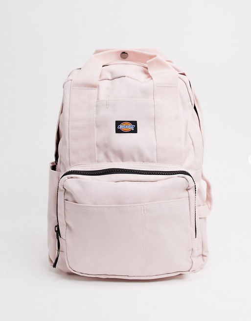 Dickies backpack with laptop sleeve in light pink
