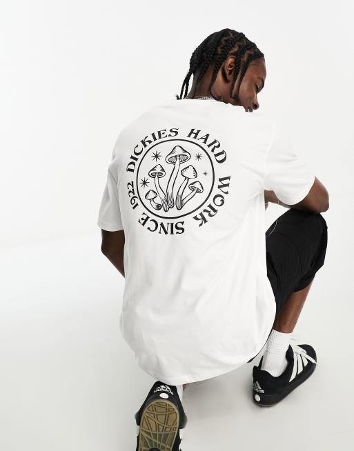 Dickies bayside gardens back print t-shirt in white