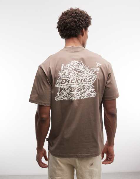 Dickies – Beachwood Trails – Brun t-shirt med tryck baktill - exklusivt hos ASOS - view 1