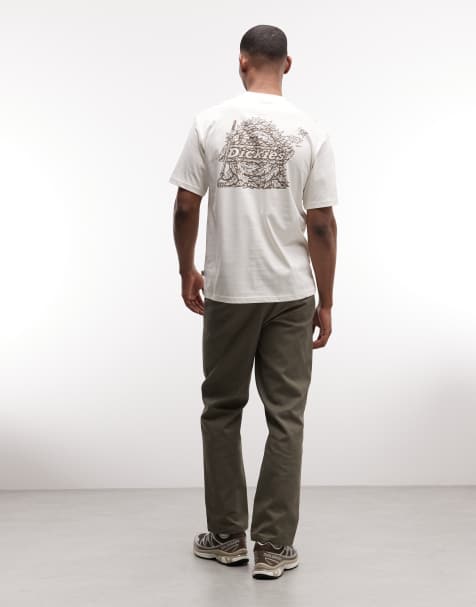Dickies - Beachwood Trails - T-shirt bianco sporco con stampa sul retro in esclusiva per ASOS - view 1