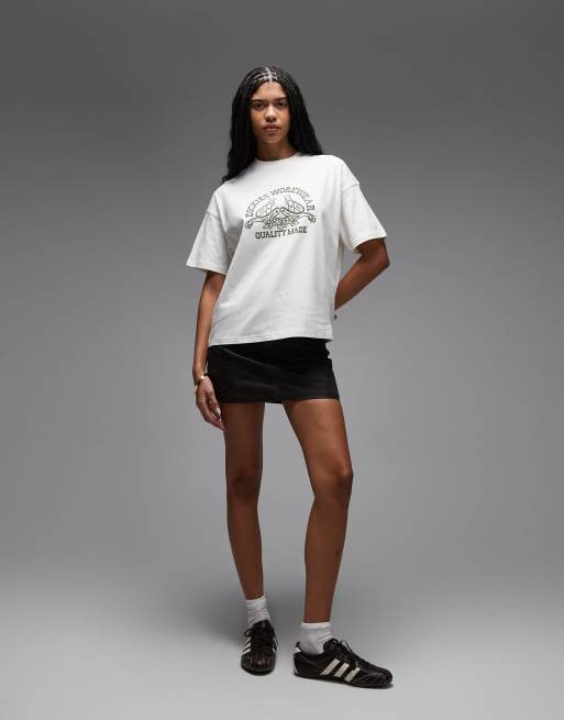 Dickies - Bettsville - T-shirt in gebroken wit, 4 van 4
