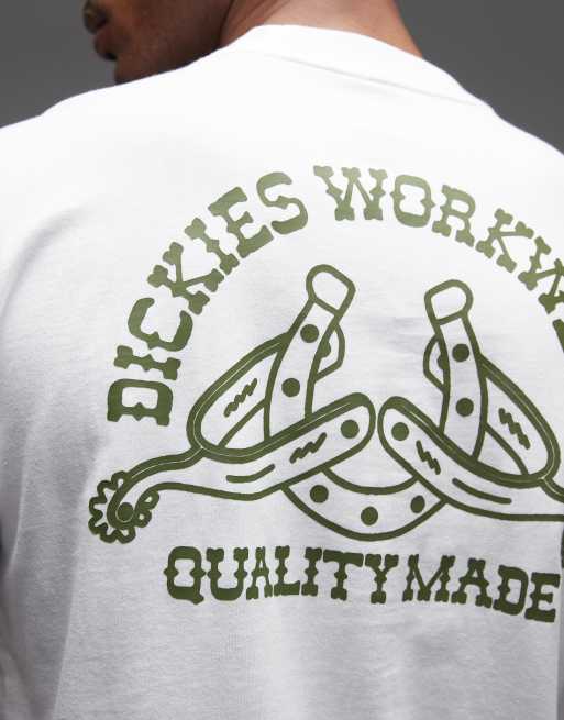 Dickies – Bettsville – T-Shirt in Weiß mit Rückenprint, 5 von 5
