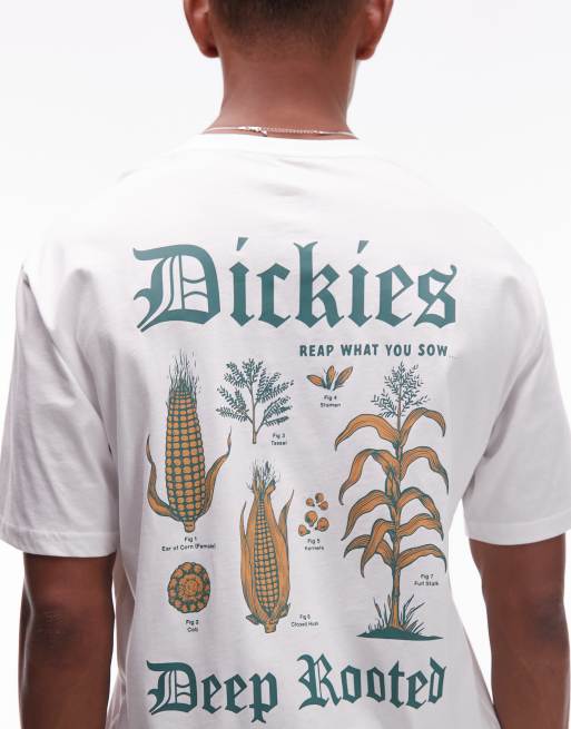 Dickies – Biały T-shirt z nadrukiem na plecach „Deep Rooted“ – Tylko w ASOS, 2 z 4