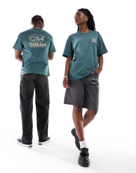 Dickies big sandy back print t-shirt in dark green - view 1