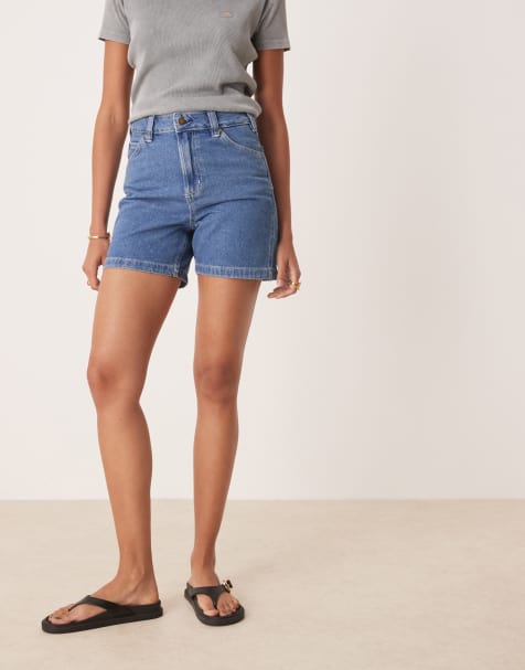 Dickies - Blå tømrer-denimshorts i regular fit - view 1