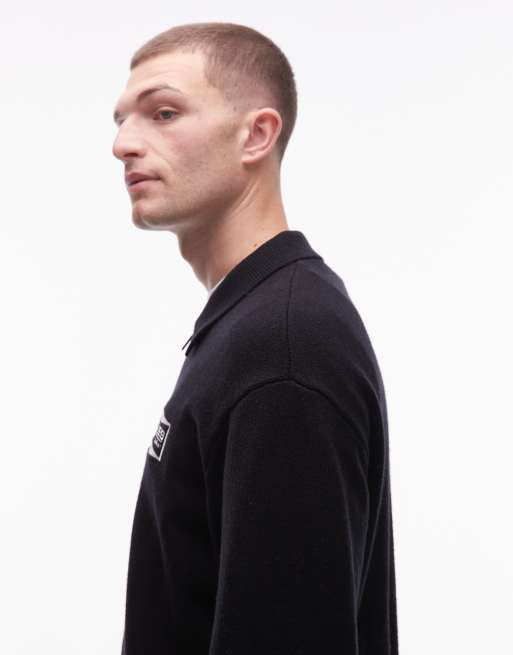 Dickies Bolivar full-zip knitted jumper in black, 4 of 5