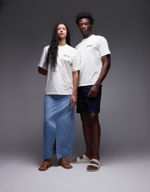 Dickies - Bolivar - Råhvid T-shirt med stort logoprint på ryggen, 2 af 4