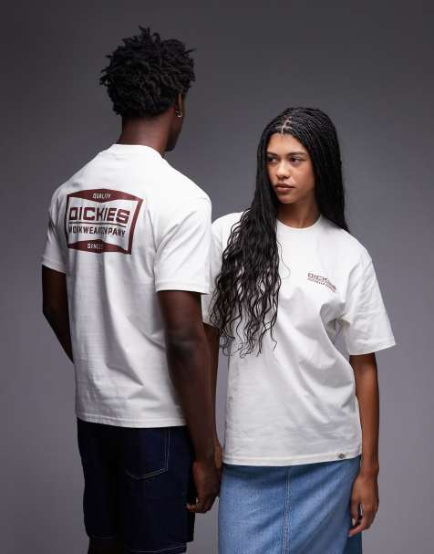 Dickies - Bolivar - T-shirt avec grand logo imprimé au dos - Blanc cassé - view 1