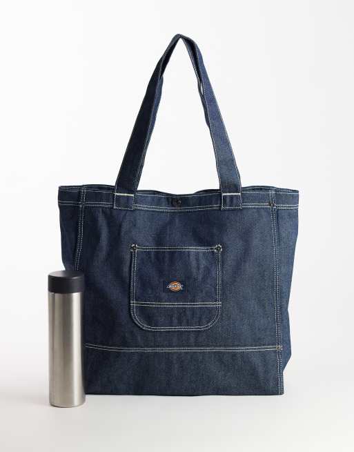 Dickies bolso tote vaquero en azul lavado, 2 de 4